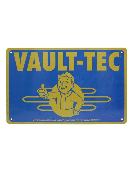 Fallout Set 3 Placas Metálicas de Colección