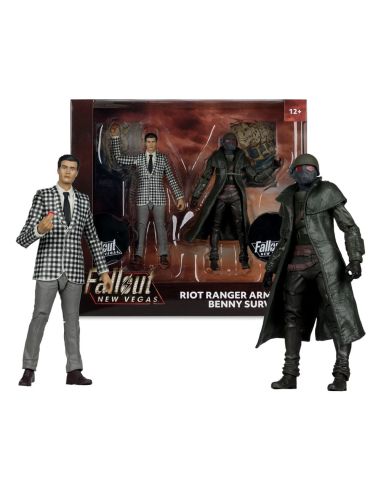 Figuras Fallout: New Vegas Riot Ranger Armor & Benny Survivor 18 cm Pack de 2