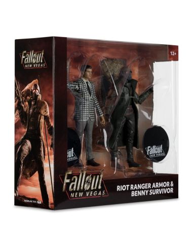 Figuras Fallout: New Vegas Riot Ranger Armor & Benny Survivor 18 cm Pack de 2