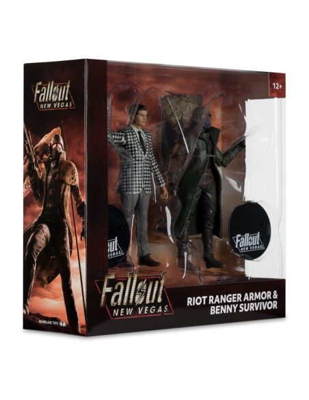 Figuras Fallout: New Vegas Riot Ranger Armor & Benny Survivor 18 cm Pack de 2