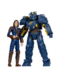 Fallout 4 Pack de 2 Figuras T-60 Vault Tec & Sole Survivor 18 cm