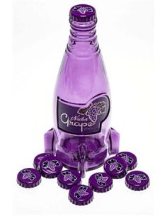 Set Réplica Botella Nuka Cola Grape Fallout con 10 Tapones
