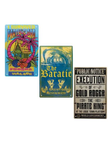 One Piece Set de 3 Placa de Chapa