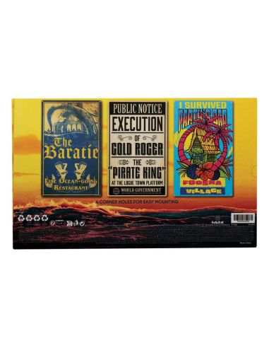 One Piece Set de 3 Placa de Chapa