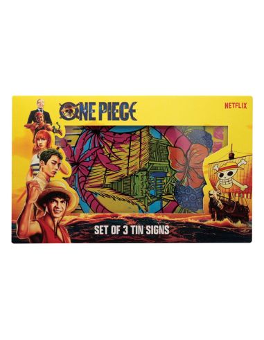 One Piece Set de 3 Placa de Chapa
