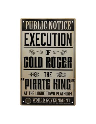 One Piece Set de 3 Placa de Chapa