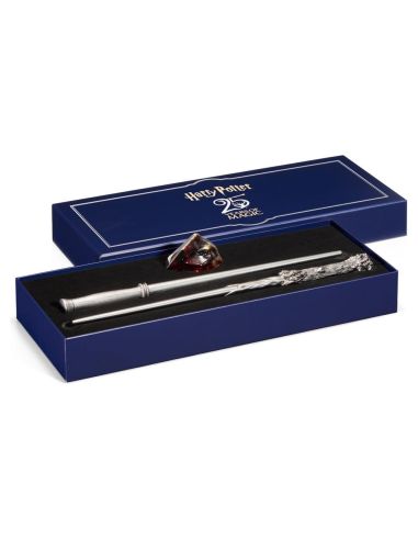 Varita de Celebración Harry Potter 25 Aniversario y Piedra Filosofal