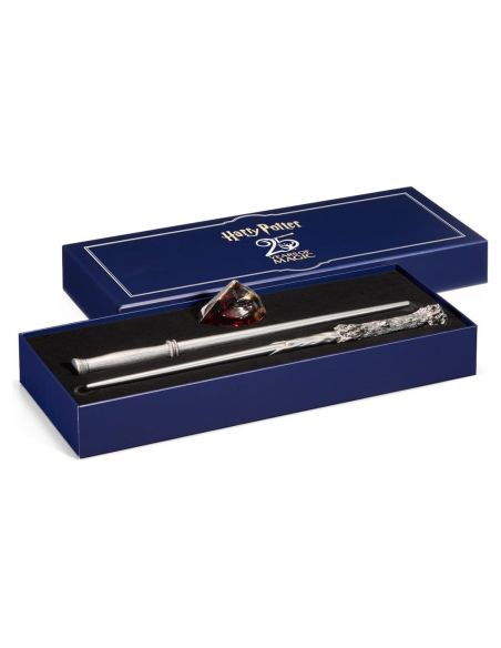 Varita de Celebración Harry Potter 25 Aniversario y Piedra Filosofal