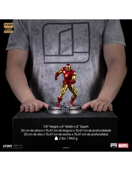 Estatua Art Scale 1/10 Iron Man (CCXP Exclusive 2025) 20 cm – Marvel
