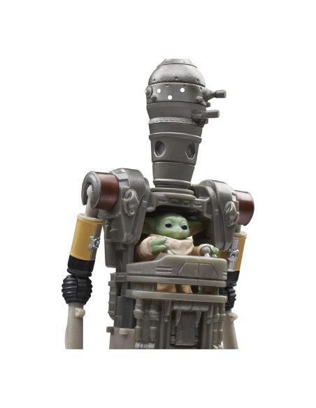 Figura Star Wars: The Mandalorian Vintage Collection Pack de 3 Figuras IG-12, Grogu & ANZellan 10 cm