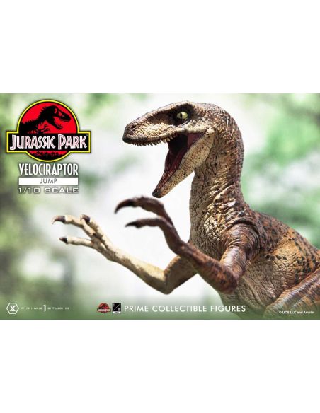 Estatua Prime Collectibles 1/10 Velociraptor Jump 21 cm – Jurassic Park