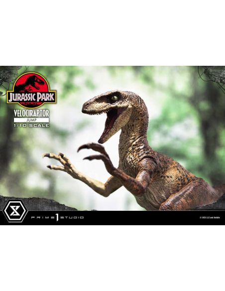 Estatua Prime Collectibles 1/10 Velociraptor Jump 21 cm – Jurassic Park