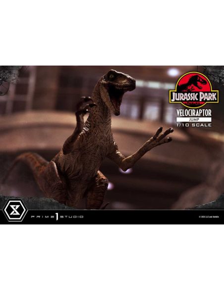 Estatua Prime Collectibles 1/10 Velociraptor Jump 21 cm – Jurassic Park