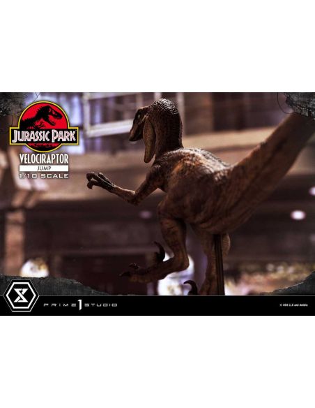 Estatua Prime Collectibles 1/10 Velociraptor Jump 21 cm – Jurassic Park