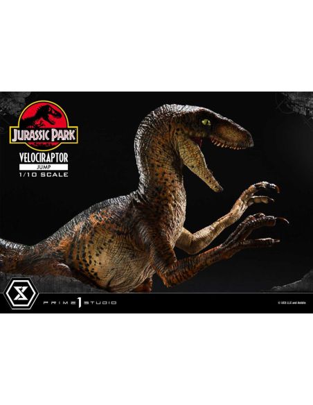 Estatua Prime Collectibles 1/10 Velociraptor Jump 21 cm – Jurassic Park