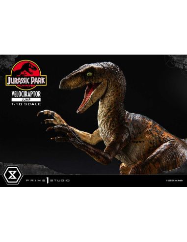 Estatua Prime Collectibles 1/10 Velociraptor Jump 21 cm – Jurassic Park