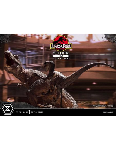 Estatua Prime Collectibles 1/10 Velociraptor Jump 21 cm – Jurassic Park