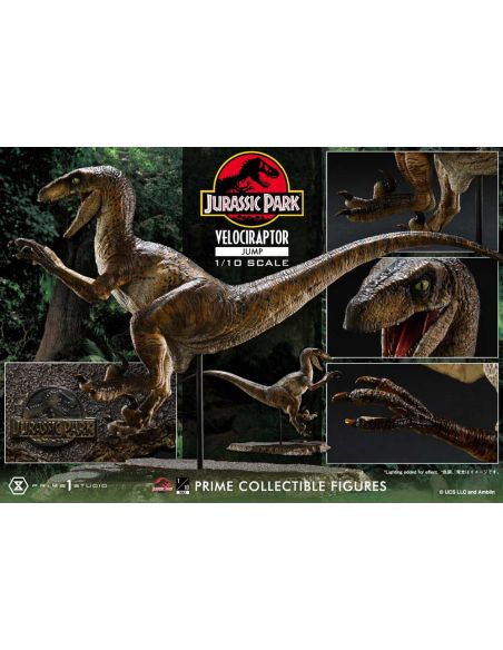 Estatua Prime Collectibles 1/10 Velociraptor Jump 21 cm – Jurassic Park