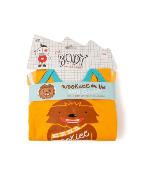 Body Star Chewie... Manga Larga - Star Wars