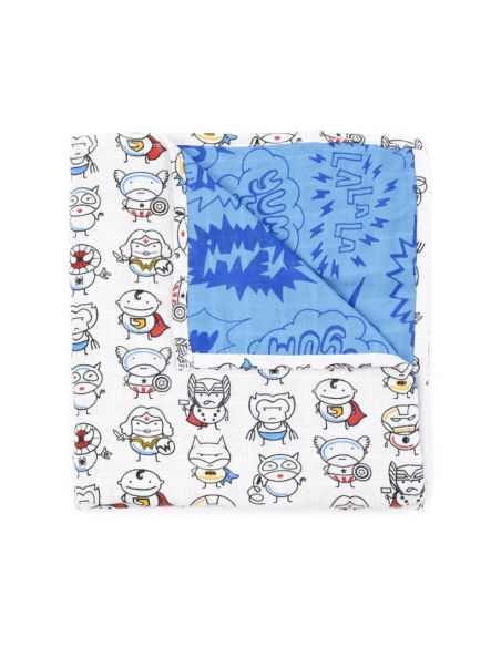 Muselina Bebé Cómic / Superhéroe Doble