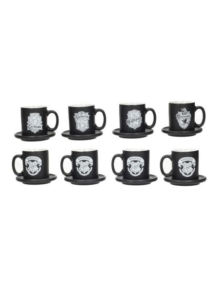 Set de 4 tazas Espresso casas Hogwarts - Edición limitada - Harry Potter