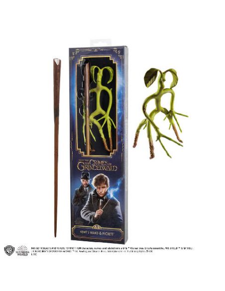 Pack varita Newt Scamander y figura Pickett - Animales Fantásticos