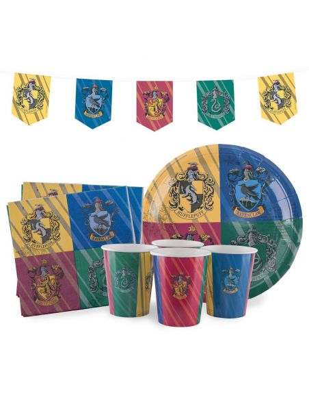 Pack de cumpleaños casas Hogwarts - Harry Potter