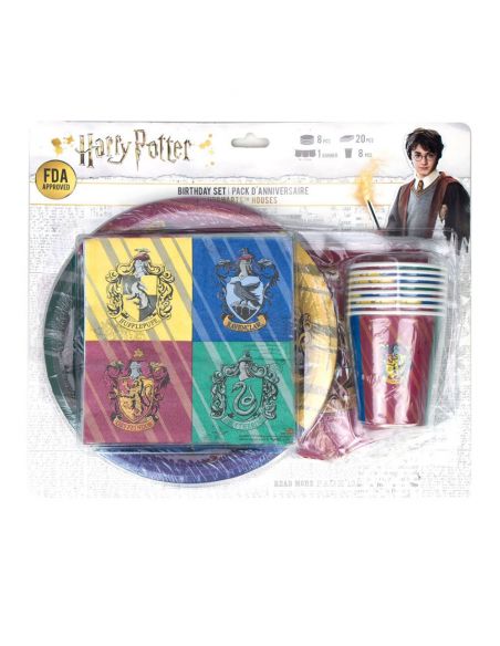 Pack de cumpleaños casas Hogwarts - Harry Potter