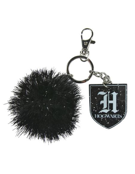 Llavero escudo Hogwarts con Pompón - Harry Potter