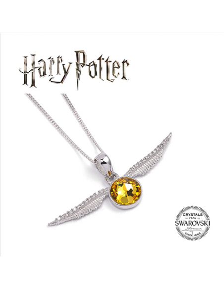 Collar Snitch Dorada Plata y Swarovski