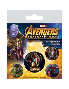 Pack de Chapas Infinity War - Marvel