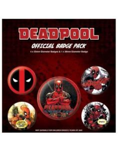 Pack de Chapas Deadpool - Marvel
