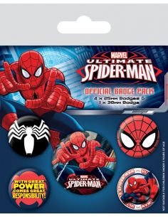 Pack de Chapas Spider-Man - Marvel