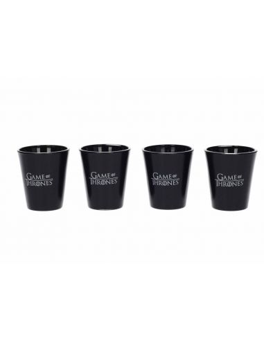 Vasos de Chupito negros casas Juego de Tronos