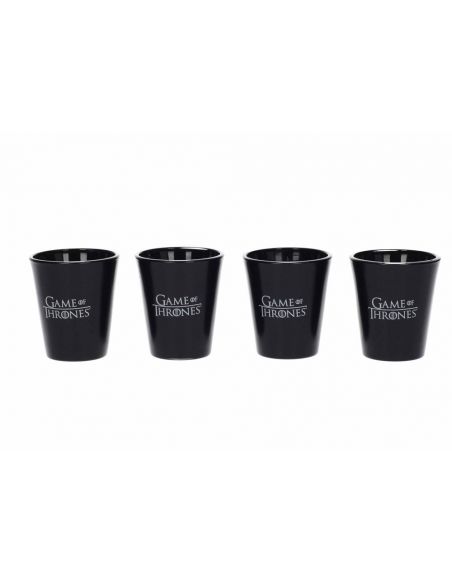 Vasos de Chupito negros casas Juego de Tronos