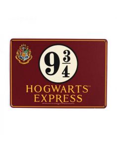 Placa Metálica Hogwarts Express Pequeña - Harry Potter