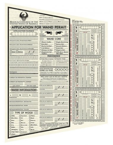 Pack MACUSA Permisos Varita - Animales Fantásticos